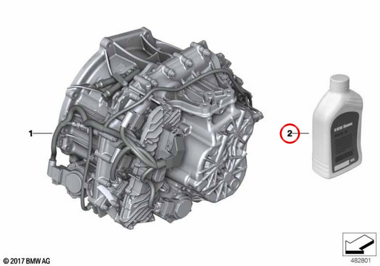 Óleo de caixa de câmbio DCTF 2 OEM 83225B3AC81 para BMW F40, F70, F44, X1, X2 e MINI F56, F55, Clubman, Countryman... e muito mais. BMW e MINI originais.