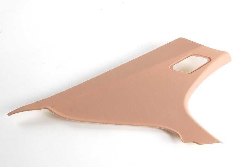 Embelezado C Izquierdo OEM 51438226593 para BMW E46. Cor bege clara. Peça original da BMW. Ideal para a substituição do embelezamento do lado traseiro esquerdo.