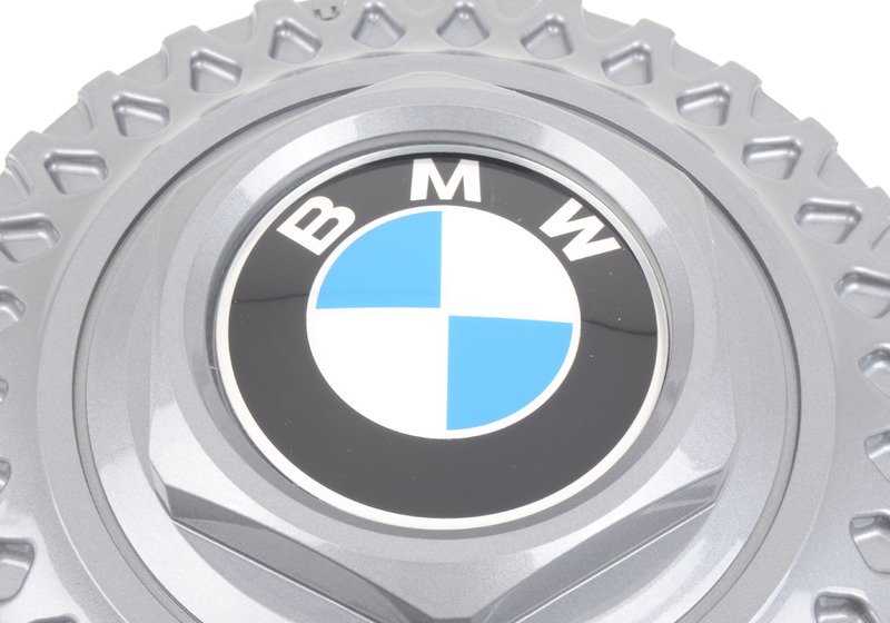 Tapa de buje color plata granito OEM 36132227775 para BMW E36, Z3. Original BMW.