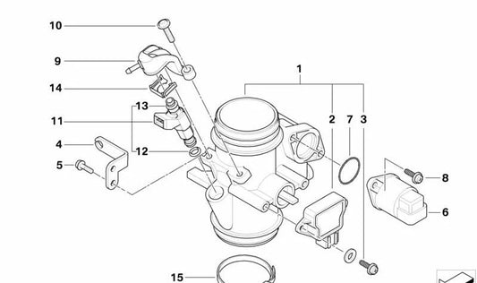 Soporte para cable del acelerador OEM 13547653277 para motos BMW F 650 CS, F 650 GS Dakar. Original BMW Motorrad.