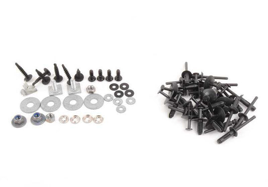 Juego de soportes para paragolpes OEM 51112293995 para BMW E46. Original BMW.