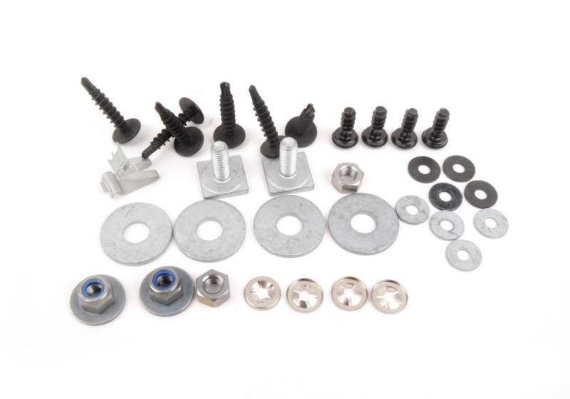 Juego de soportes para paragolpes OEM 51112293995 para BMW E46. Original BMW.