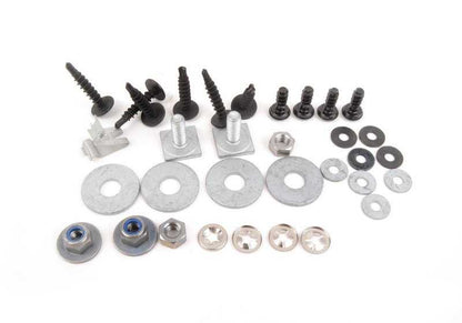 Juego de soportes para paragolpes OEM 51112293995 para BMW E46. Original BMW.