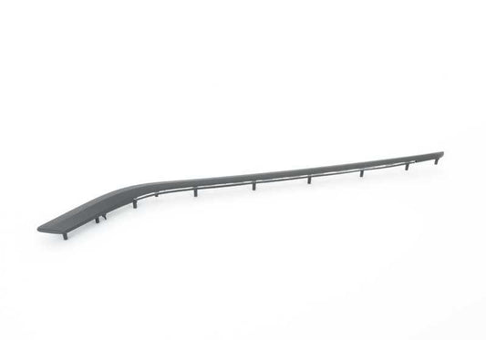 Moldura decorativa izquierda delantera negra OEM 51417389529 para BMW F32, F32N, F33, F33N. Original BMW.
