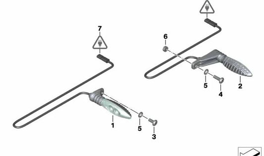 Parafuso cilíndrico OEM M6X22 18117654658 para motocicletas BMW K1300S, K1200R, HP2 Sport e muito mais. BMW Motorrad original.