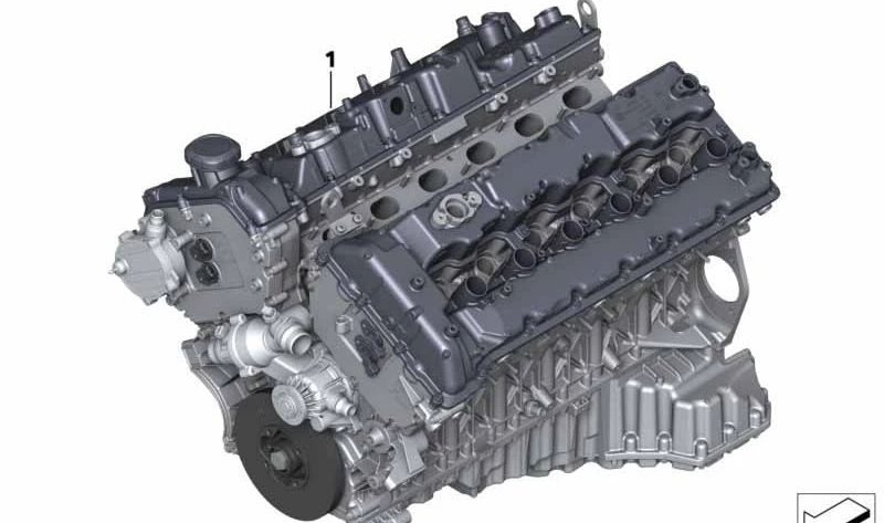 Motor completo OEM 11002467860 para BMW G12 (N74B66C). Recambio original BMW.