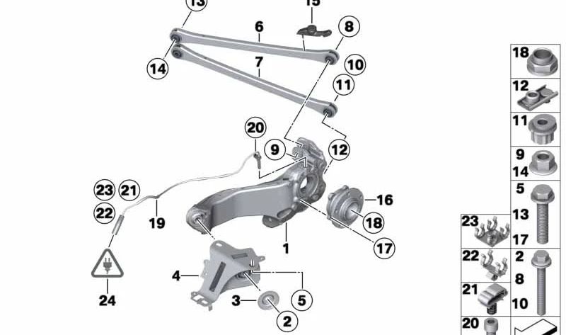 Generador de impulsos DSC trasero OEM 34529808194 para MINI Countryman R60, Paceman R61. Original MINI.