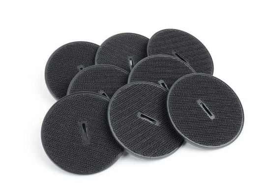 Black Velours OM 51477351387 Rombrillas for BMW F10 and F11 (5er LCI Berlina and Touring with XDrive, all engines). Full front and rear game. Original BMW.