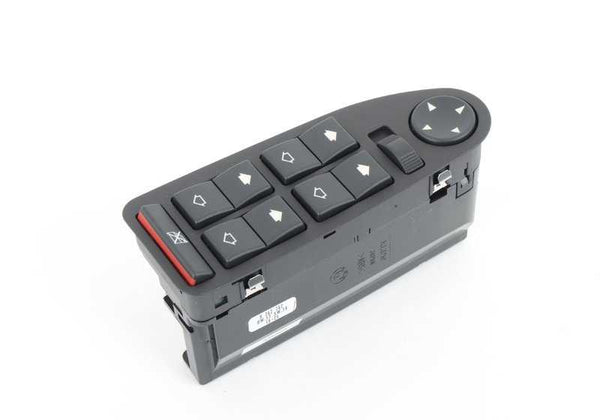 Módulo interruptor eléctrico original OEM 61319362762 para BMW E39, E38 (Control del elevalunas y ajuste de espejos). Original BMW