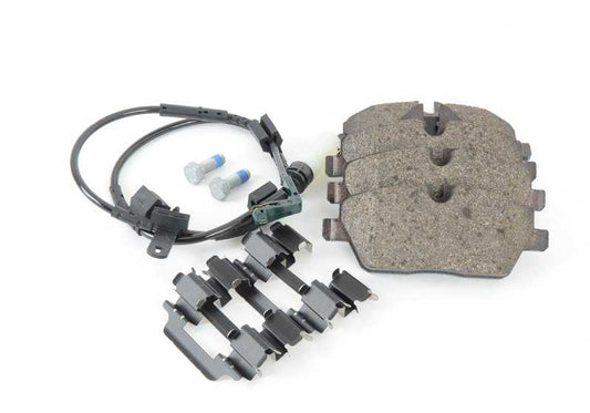 Juego de pastillas de freno con sensor OEM 34112289143 para MINI R55, R56, R57 (todas las versiones compatibles). Original MINI.