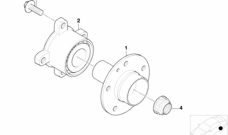 Brida de transmisión OEM 33411095417 para BMW E83, E53. Original BMW.