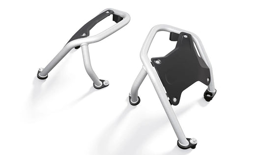 Estribo de protección de motor izquierdo OEM 77145B3FDA7 para motos BMW R 1300 GS. Original BMW Motorrad.