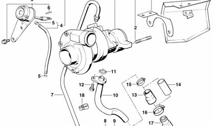 Clip di serraggio OEM 34111121263 per BMW E21, E30, E28, E34. BMW originale BMW. Ideale per sistemi di freni o altre fissazioni in cui è richiesta questa clip.