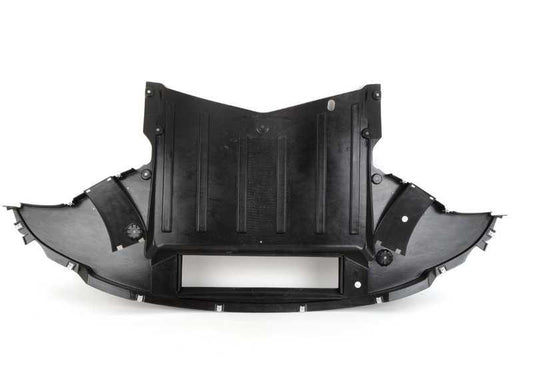 Protector inferior del motor delantero OEM 51758049956 para BMW F10, F06, F12, F13. Original BMW.