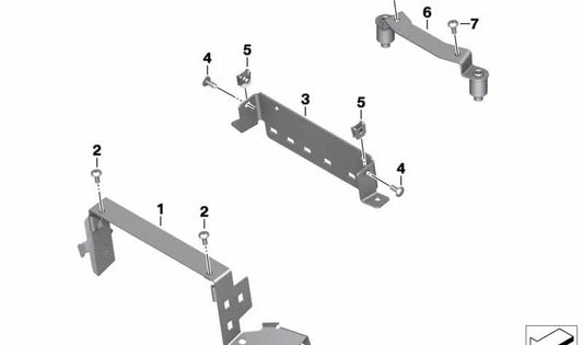Rechte Stütze OEM 46637693203 für BMW R 1200 RT, R 900 RT (K26) Motorräder. Original BMW Motorrad.