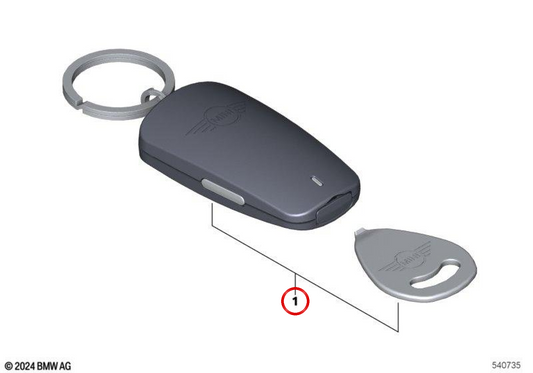 SIM Reader Personal ESIM OEM 84105A686F0 per mini F66, J01, F65, J05 Aceman, F67 Cabrio, Countryman U25 ... e altro. Mini originale.