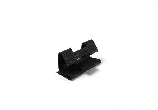 Clip sujeción OEM 51221938297 para BMW E34, E39, E32, E38. Pieza original BMW utilizada en fijación de juntas de puertas y molduras interiores. Ideal para mantener piezas en su lugar con ajuste original.