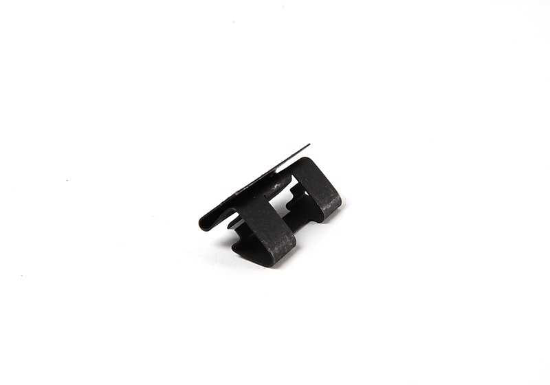 Clip sujeción OEM 51221938297 para BMW E34, E39, E32, E38. Pieza original BMW utilizada en fijación de juntas de puertas y molduras interiores. Ideal para mantener piezas en su lugar con ajuste original.