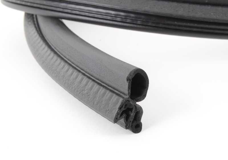 Junta trasera del capó delantero OEM 51718398533 para BMW E31. Original BMW.