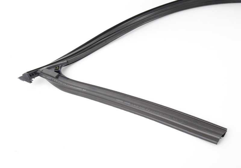 Guía de cristal de puerta delantera izquierda OEM 51337311259 para BMW F25. Original BMW.