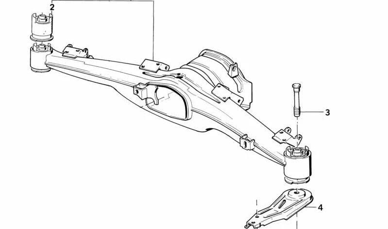 Brazo de suspensión delantero derecho OEM 33321130352 para BMW E32, E34. Original BMW.