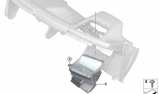 Head-Up Display for BMW G42, G22, G23, G82, G83 (OEM 62308782163). Genuine BMW.