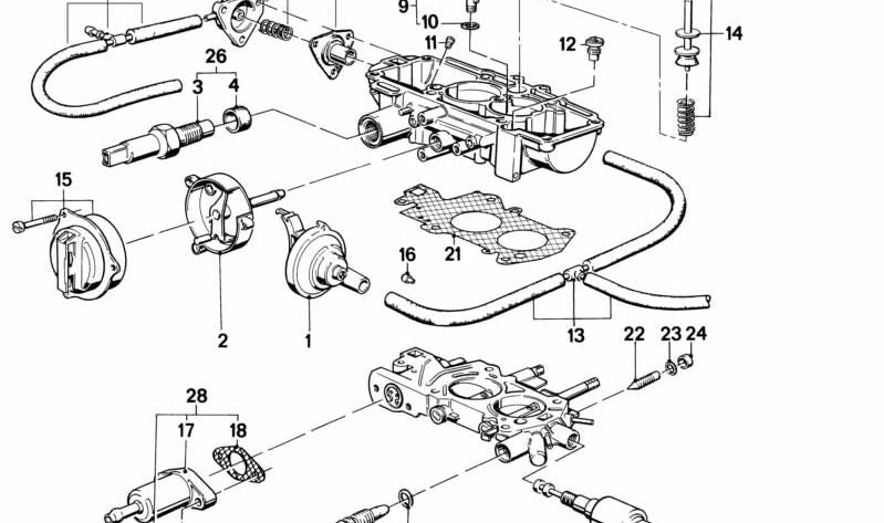 Junta de tapa de balancines OEM 13111276937 para BMW E21, E30, E12, E28. Original BMW.
