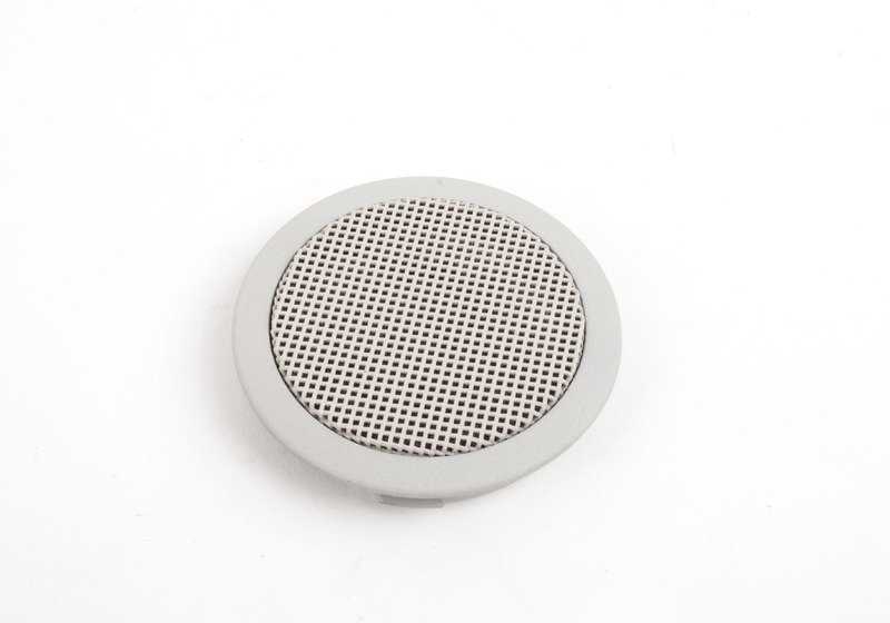 Rejilla altavoz trasero color blanco loto OEM 51432264491 para BMW E36 {318i, 318is, 320i} todos los modelos compatibles 1993-1999. Original BMW.