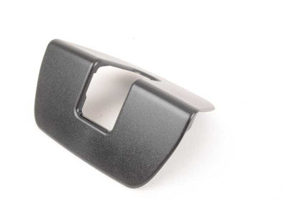 Tapa cubre cierre OEM 52207119423 para BMW E81, E87, E87N, E91, E91N, F25, F26. Pieza original BMW.