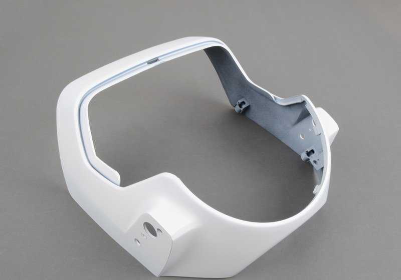 Carcasa frontal de cockpit imprimada OEM 62211453625 para BMW Motorrad K100 (KK58) y K75 (KK56). Compatible con modelos de 1983 a 1996. Repuesto original BMW Motorrad.