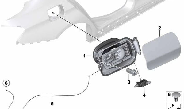 Tapa embellecedora OEM 51177278394 para BMW F34. Original BMW.