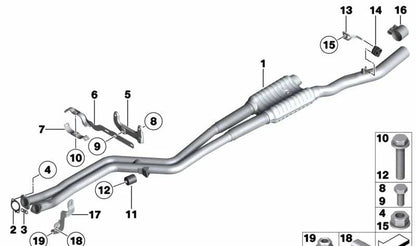 Tornillo ASA OEM 07129906244 para BMW E60, E61, F10, F11, F18, E63, E64, E89. Original BMW.