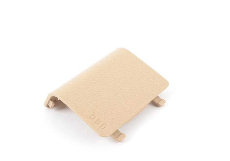 Tapa protectora conector OBD beige OEM 51437147545 para BMW E90, E90N, E91, E91N, E84. Original BMW.