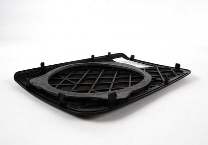 OEM 51468243679 left speaker lid for BMW E46 (all compatible models). Original BMW.