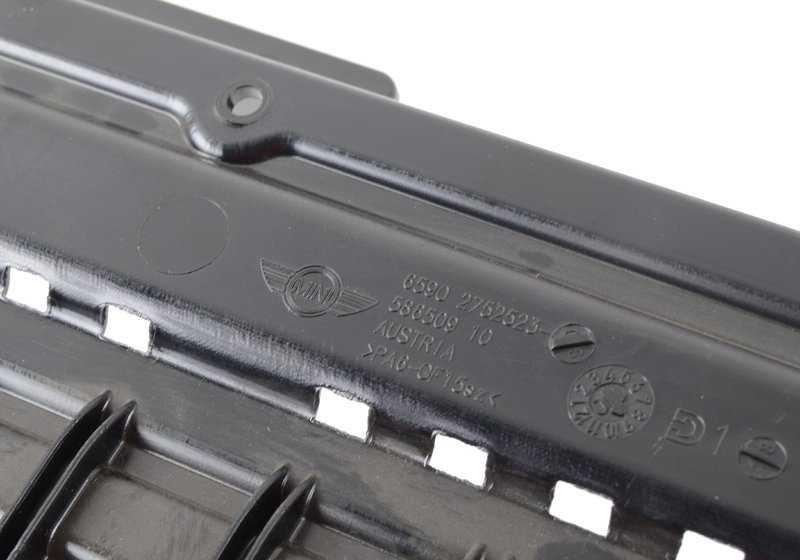 Tapa caja multifunción izquierda OEM 65902752523 para MINI R55, R56, R57, R58, R59, F54, F55, F56, F57, F60. Original MINI.
