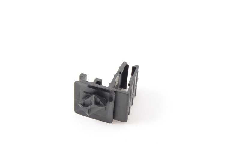 Soporte conector eléctrico negro OEM 61138365568 para BMW E87, E88, F20, F21, E36, E46, E90, E91, E92, E93, E39, F07, F10, F11, F06, F12, F13, E38, E65, E66, F01, F02, F04, E84, E83, F25, E53, Z3, E89, E52. Original BMW.