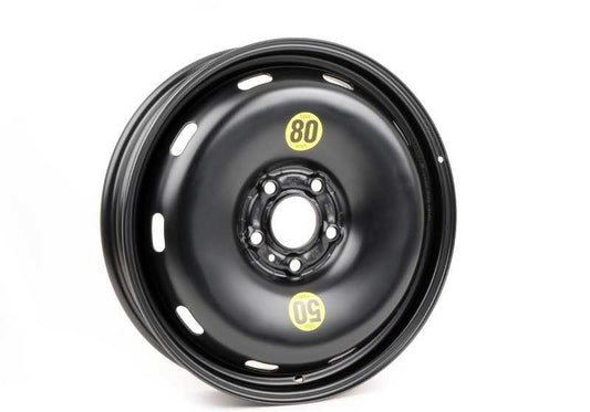 Roue d'urgence en acier pour la série BMW 1 F40, F70, série 2 F44, F45, F46, X1 F48, U11, X2 F39 (OEM 36115A062D8). BMW d'origine