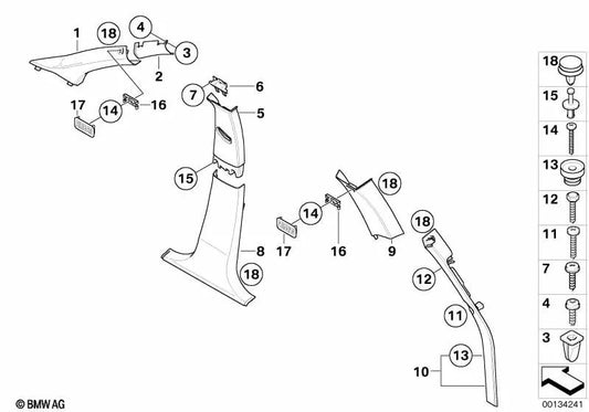 PILA CETRO CESTRE ETTORICA LASSATO PER BMW E83, E83N (OEM 51433449955). BMW originale