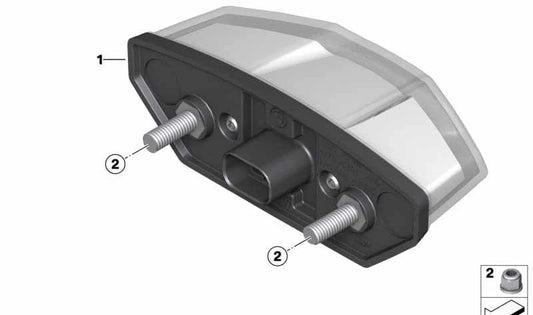 Luz trasera LED OEM 63218558691 para motos BMW C 400 X (K09). Original BMW Motorrad.