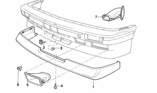 Parafuso de fixação para BMW E30 (OEM 51712238177). BMW original