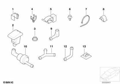 Heizungsdüse für BMW E36 (OEM 61668376011). Original BMW.