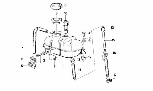 Copertura del radiatore per BMW E23 (OEM 17111709236). BMW originale