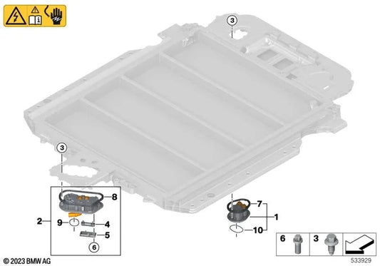 Form seal for BMW 5 Series G60, 7 Series G70, i I20, X1 U11, U12 (OEM 61278861083). Original BMW
