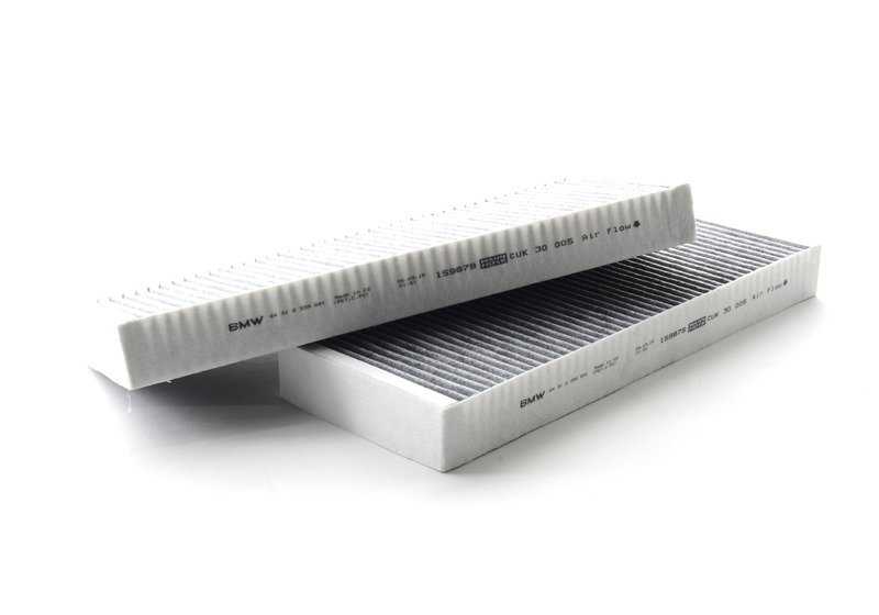 Filtro de habitáculo carbón activo OEM 64312339891 para BMW E31 y Z8 (E52). Original BMW.