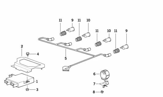 OEM 66218360111111 Prise en charge du capteur de stationnement pour BMW E36. BMW d'origine.