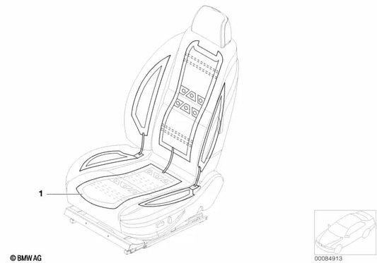 Calefacción de Asiento para BMW E52 (OEM 64117005823). Original BMW