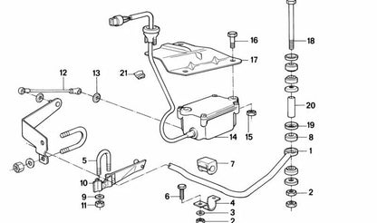 Stabilisatorunterstützung für BMW E12, E24 (OEM 31352654112). Original BMW