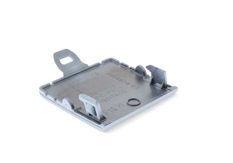 Tapa gancho de remolque trasero imprimada OEM 51128048592 para BMW F10, F10N. Original BMW.