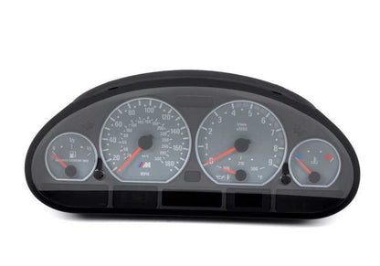 Cuadro de instrumentos sin codificar OEM 62117837973 para BMW E46. Repuesto original BMW.
