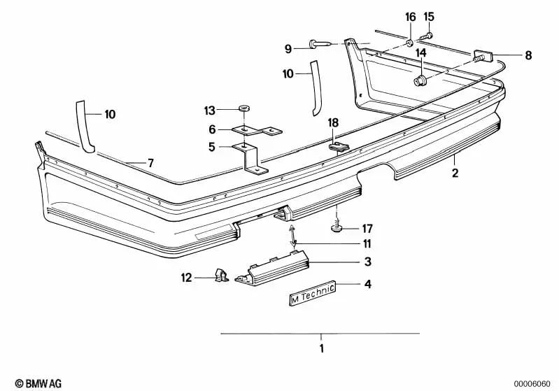Thermal Insulation for BMW 5 Series E12, E28, 6 Series E24, 7 Series E23 (OEM 13641262255). Original BMW.